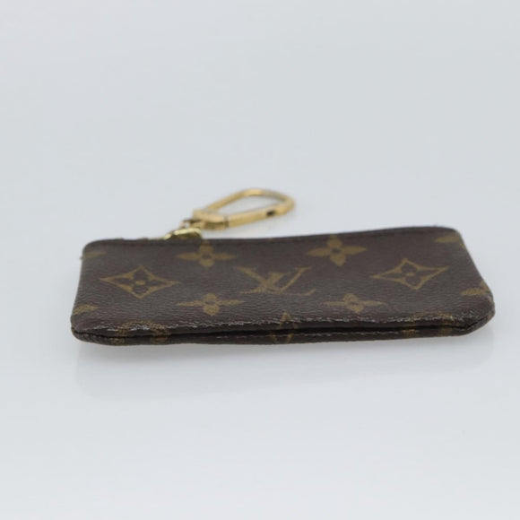 LOUIS VUITTON Monogram Pochette Cles Coin Purse M62650 LV Auth BA14758