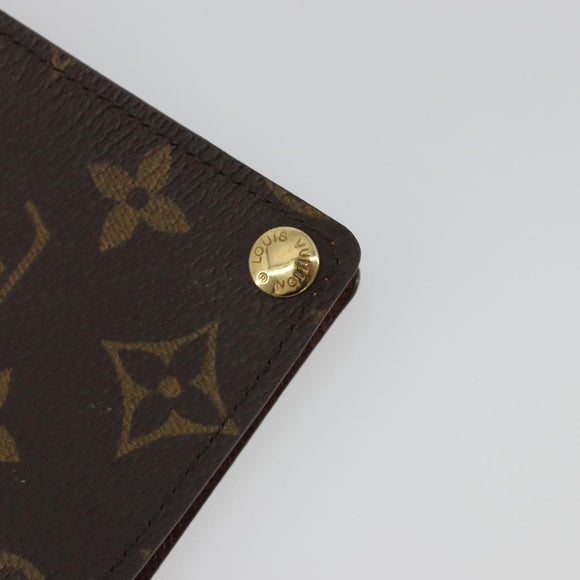 LOUIS VUITTON Monogram Porto Cartes Crdit Pression Card Case M60937 Auth BA14759