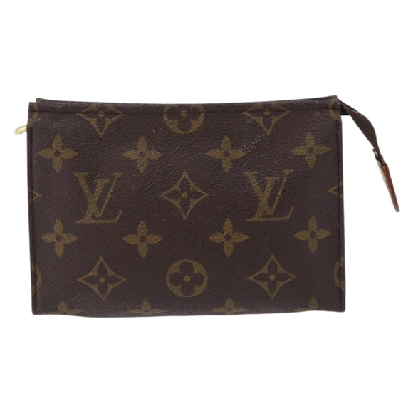 LOUIS VUITTON Monogram Poche Toilette 15 Pouch M47546 LV Auth BA14760