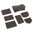 LOUIS VUITTON Monogram Card Case Coin Purse Pouch 7 Set LV Auth BA14766-1