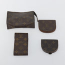 LOUIS VUITTON Monogram Card Case Coin Purse Pouch 7 Set LV Auth BA14766-2