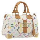 LOUIS VUITTON Monogram Multicolor Speedy 30 Hand Bag White M92643 LV Auth BA14767V-1