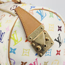LOUIS VUITTON Monogram Multicolor Speedy 30 Hand Bag White M92643 LV Auth BA14767V-18