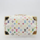 LOUIS VUITTON Monogram Multicolor Speedy 30 Hand Bag White M92643 LV Auth BA14767V-5