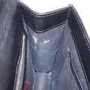 VALENTINO Studs Chain Shoulder Bag Leather Black Gold Tone Auth BA14768A-19