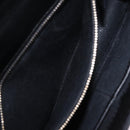 VALENTINO Studs Chain Shoulder Bag Leather Black Gold Tone Auth BA14768A-22