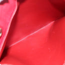 CHANEL Matelasse Chain Tote Bag Lamb Skin Gold Red CC Auth BA1477-23