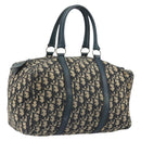 Christian Dior Trotter Canvas Hand Bag Navy Silver Auth BA14770-1