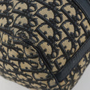 Christian Dior Trotter Canvas Hand Bag Navy Silver Auth BA14770-13