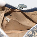Christian Dior Trotter Canvas Hand Bag Navy Silver Auth BA14770-16