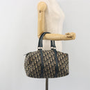 Christian Dior Trotter Canvas Hand Bag Navy Silver Auth BA14770-20