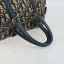 Christian Dior Trotter Canvas Hand Bag Navy Silver Auth BA14770-7
