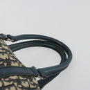 Christian Dior Trotter Canvas Hand Bag Navy Silver Auth BA14770-8