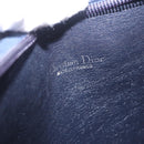 Christian Dior Trotter Canvas Shoulder Bag Navy Gold Tone Auth BA14771-11