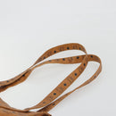 MCM Vicetos Tote Bag PVC Leather Brown Gold Tone Auth BA14772-8