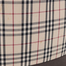 BURBERRY Nova Check Shoulder Bag Canvas Beige Silver Auth BA14773-3