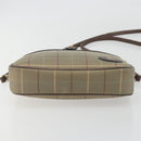 Burberrys Nova Check Shoulder Bag Canvas Beige Gold Tone Auth BA14774-5
