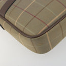 Burberrys Nova Check Shoulder Bag Canvas Beige Gold Tone Auth BA14774-16