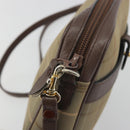 Burberrys Nova Check Shoulder Bag Canvas Beige Gold Tone Auth BA14774-9