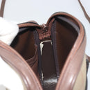 Burberrys Nova Check Shoulder Bag Canvas Beige Gold Tone Auth BA14774-20