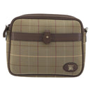 Burberrys Nova Check Shoulder Bag Canvas Beige Gold Tone Auth BA14774-13
