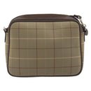 Burberrys Nova Check Shoulder Bag Canvas Beige Gold Tone Auth BA14774-2