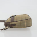 Burberrys Nova Check Shoulder Bag Canvas Beige Gold Tone Auth BA14774-4