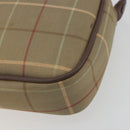 Burberrys Nova Check Shoulder Bag Canvas Beige Gold Tone Auth BA14775-10