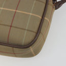Burberrys Nova Check Shoulder Bag Canvas Beige Gold Tone Auth BA14775-12