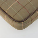Burberrys Nova Check Shoulder Bag Canvas Beige Gold Tone Auth BA14775-13