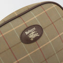 Burberrys Nova Check Shoulder Bag Canvas Beige Gold Tone Auth BA14775-14
