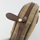 Burberrys Nova Check Shoulder Bag Canvas Beige Gold Tone Auth BA14775-15