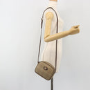 Burberrys Nova Check Shoulder Bag Canvas Beige Gold Tone Auth BA14775-19