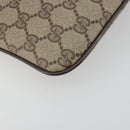 GUCCI GG Supreme Web Sherry Line Shoulder Bag PVC Beige 904 02 047 Auth BA14776-11