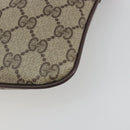 GUCCI GG Supreme Web Sherry Line Shoulder Bag PVC Beige 904 02 047 Auth BA14776-12