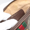 GUCCI GG Supreme Web Sherry Line Shoulder Bag PVC Beige 904 02 047 Auth BA14776-21