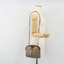 GUCCI GG Supreme Web Sherry Line Shoulder Bag PVC Beige 904 02 047 Auth BA14776-22