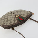 GUCCI GG Supreme Web Sherry Line Shoulder Bag PVC Beige 904 02 047 Auth BA14776-6