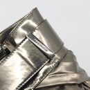 BURBERRY Hand Bag Leather Gold Auth BA14780-14