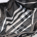 BURBERRY Hand Bag Leather Gold Auth BA14780-17