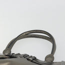 BURBERRY Hand Bag Leather Gold Auth BA14780-8