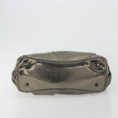 BURBERRY Hand Bag Leather Gold Auth BA14780-9