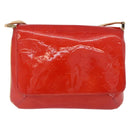 LOUIS VUITTON Monogram Vernis Thompson Street Bag Red M91094 LV Auth BA14781-13