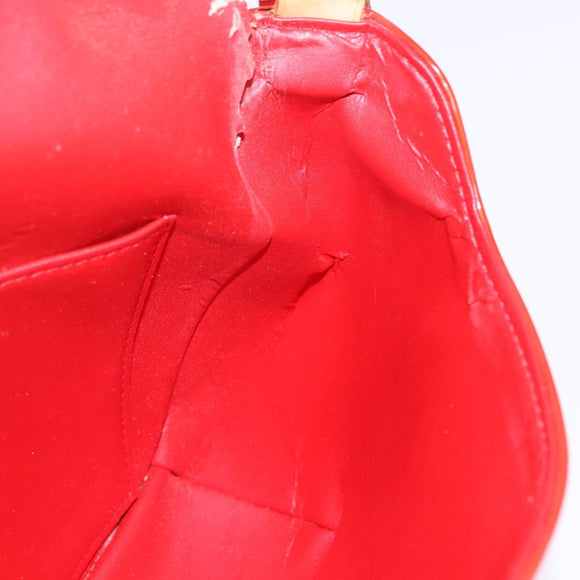 LOUIS VUITTON Monogram Vernis Thompson Street Bag Red M91094 LV Auth BA14781