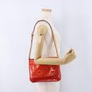 LOUIS VUITTON Monogram Vernis Thompson Street Bag Red M91094 LV Auth BA14781-24