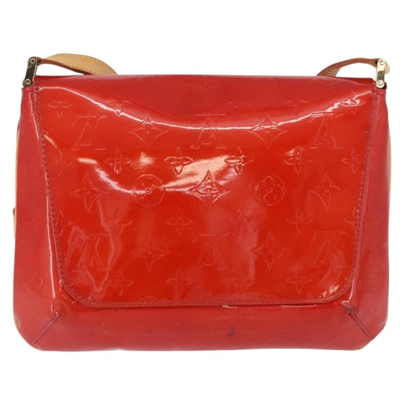 LOUIS VUITTON Monogram Vernis Thompson Street Bag Red M91094 LV Auth BA14781
