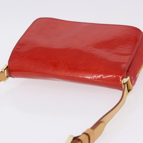 LOUIS VUITTON Monogram Vernis Thompson Street Bag Red M91094 LV Auth BA14781