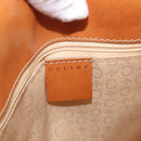 CELINE Macadam Hand Bag PVC Leather White Auth BA14782-16