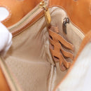 CELINE Macadam Hand Bag PVC Leather White Auth BA14782-19