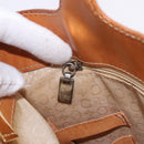 CELINE Macadam Hand Bag PVC Leather White Auth BA14782-23